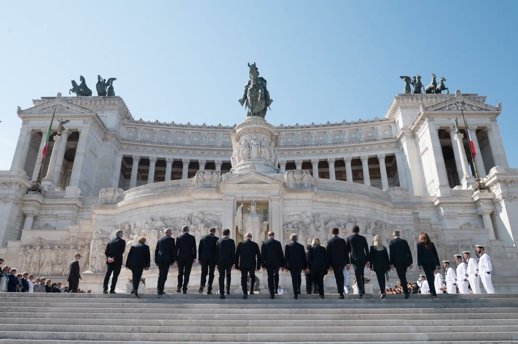 I Governatori dei Distretti Rotary italiani all'Altare della Patria