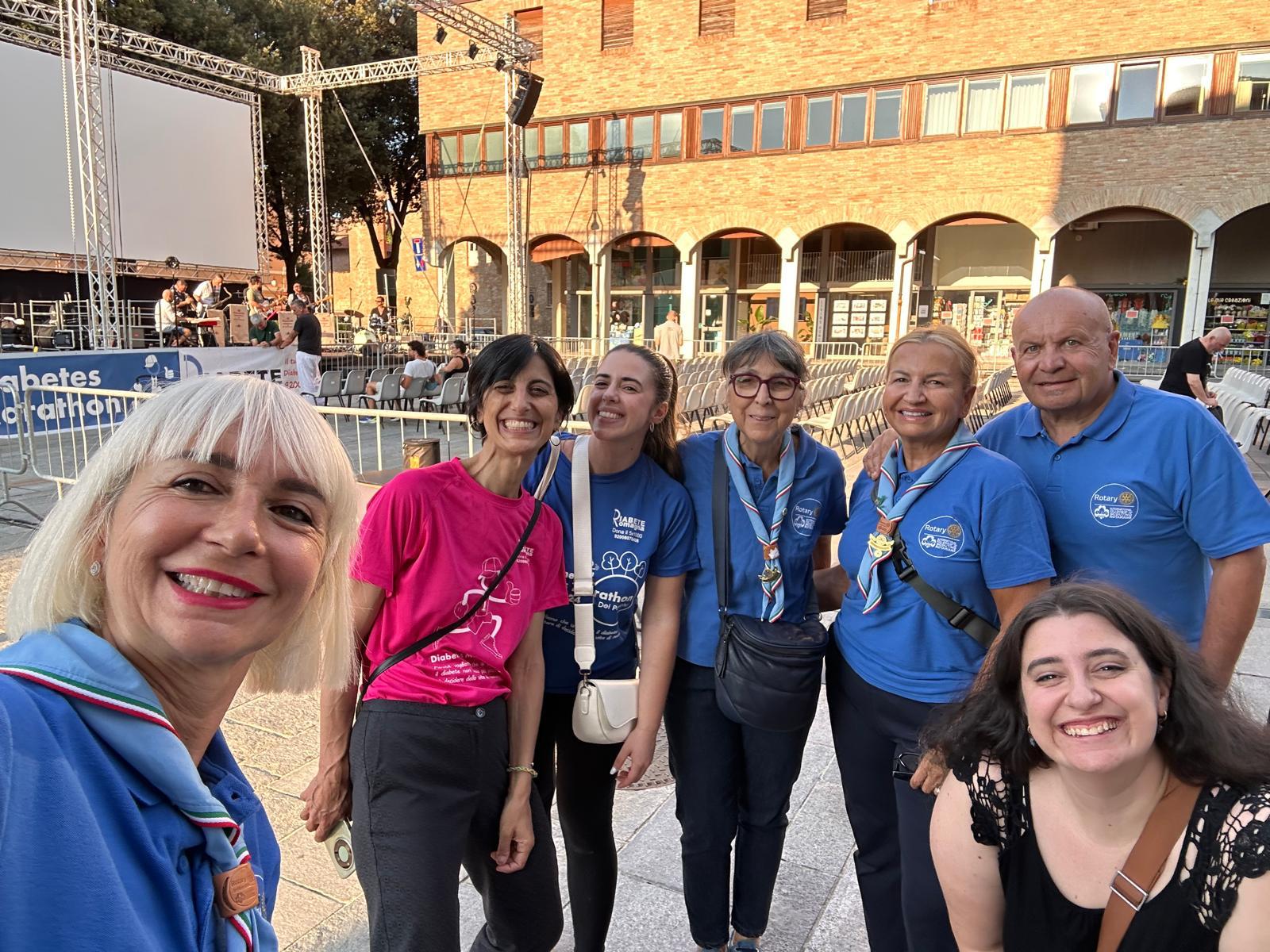 Scout Rotariani del Distretto 2072 all'evento benefico Diabete Romagna a Cesena